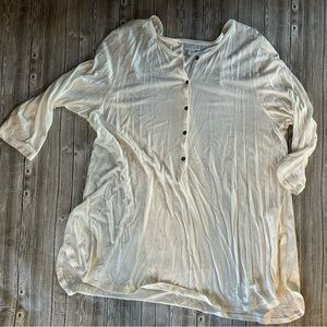 J. Jill Cream Button-Down Shirt